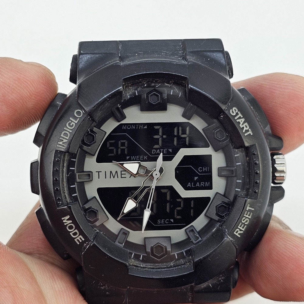 Timex Expedition Analog Digital Men's Watch 48MM New Batteries Need Bands